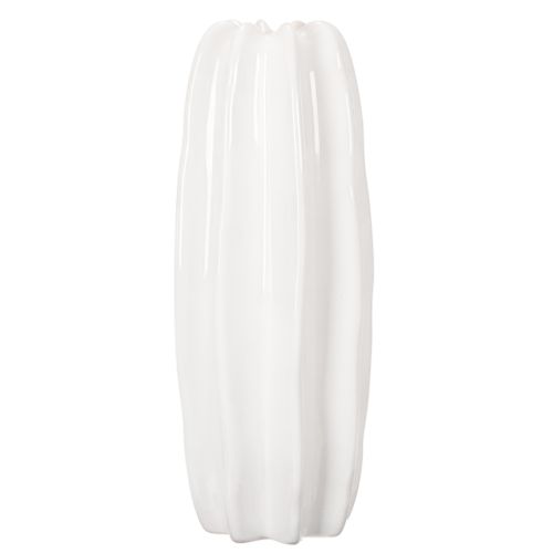 Vase côtelé, vase moderne en céramique pour fleurs séchées, 40 cm | Floristik24.be