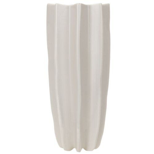 Vase côtelé moderne, grand vase décoratif pour fleurs séchées, 38 cm | Floristik24.be