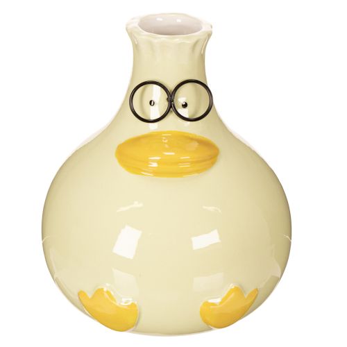 Vase figurine canard, céramique, design joyeux, idéal pour les intérieurs modernes, 15 cm, lot de 2