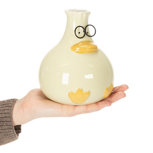 Article Vase figurine canard, céramique, design joyeux, idéal pour les intérieurs modernes, 15 cm, lot de 2