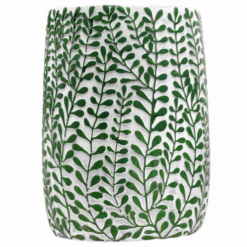 Floristik24 Vase décoratif floral, vase en céramique, décoration de table, aspect béton Ø15.5cm H21cm