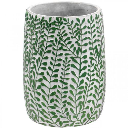 Article Vase décoratif floral, vase en céramique, décoration de table, aspect béton Ø15.5cm H21cm