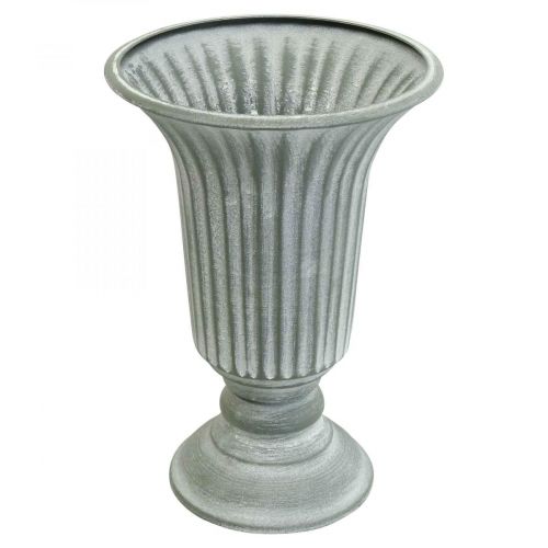 Article Vase décoratif vase coupe vintage vase gobelet gris H21,5cm Ø15cm