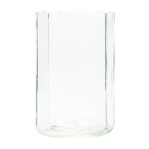 Article Bougeoir lanterne en verre transparent Ø9,5cm H15cm 6pcs