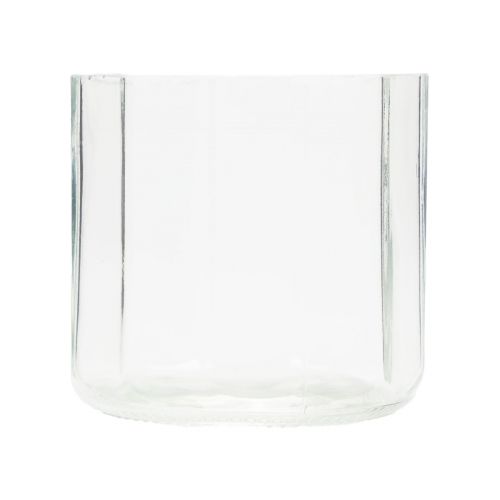 Floristik24 Bougeoir lanterne en verre transparent Ø9,5cm H9cm 6pcs