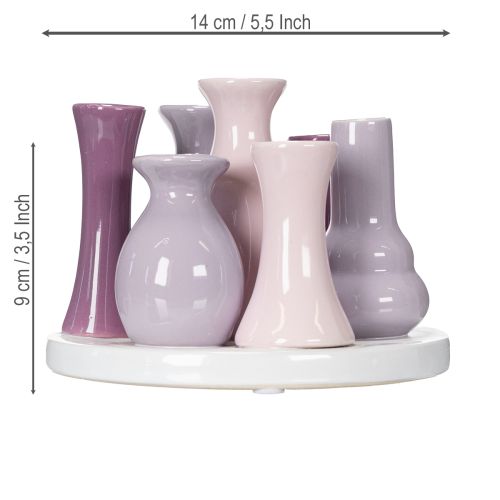 Article Ensemble de vases en céramique, décoration moderne pour salon, 14 cm