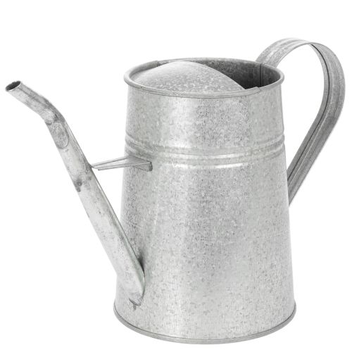 Arrosoir décoratif galvanisé, métal gris, style vintage, 1,7 L, H 23 cm, idéal pour les décorations florales et les jardinières élégantes. acheter | Floristik24.be