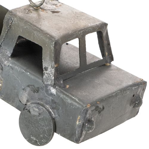 Article Voitures décoratives vintage en métal à suspendre, tailles assorties, 9-10 cm, lot de 4