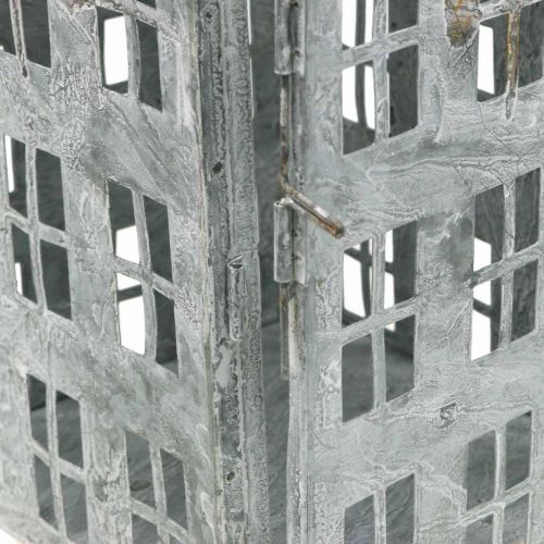 Article Lanterne décorative vintage en métal maison lumineuse Shabby Chic H41,5cm