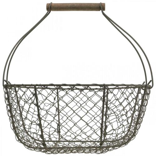 Floristik24 Corbeille métallique vintage corbeille à plantes en métal Ø17/23,5/30cm lot de 3