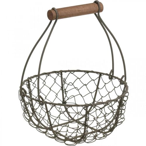 Floristik24 Corbeille métallique vintage corbeille à plantes en métal Ø17/23,5/30cm lot de 3