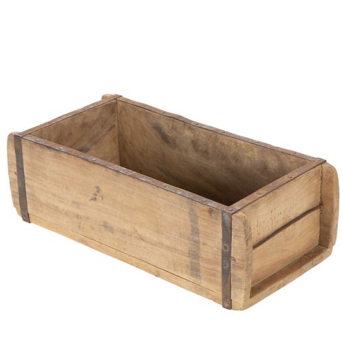 Jardinière vintage en bois, forme brique, 30 cm | Floristik24.be
