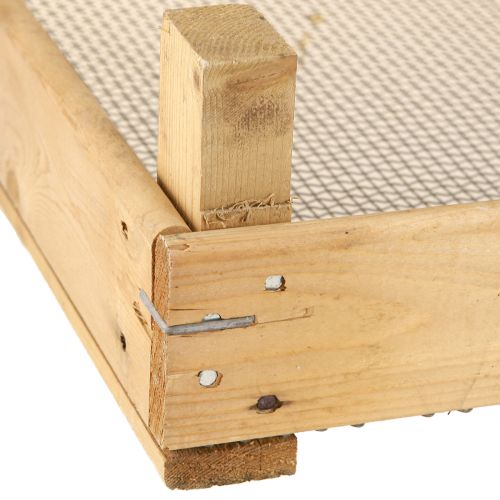 Article Boîte en bois vintage avec grillage, style campagnard, 75×50×14cm