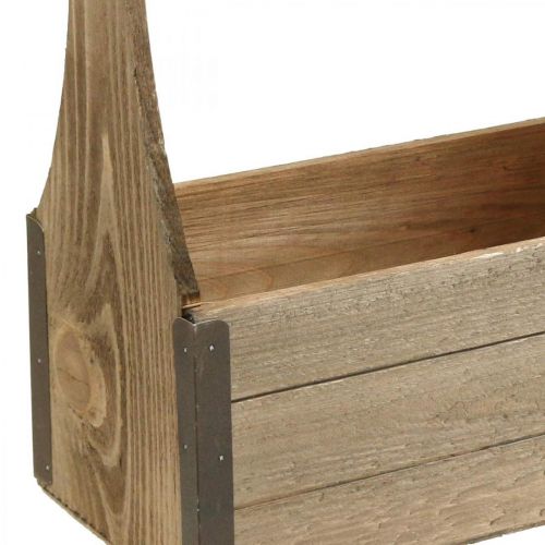 Boîte en bois vintage pour planter boîte à outils boîte à plantes 28×14×31cm