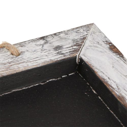 Article Tableau suspendu vintage noir blanc 30×25cm 2pcs