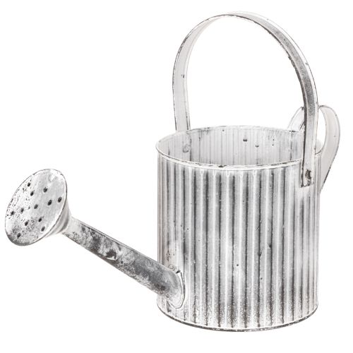 Pot de fleurs vintage Ø17cm, arrosoir décoratif, pot en métal style shabby chic acheter | Floristik24.be