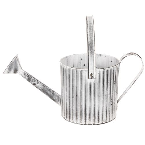 Pot de fleurs vintage Ø17cm, arrosoir décoratif, pot en métal style shabby chic | Floristik24.be