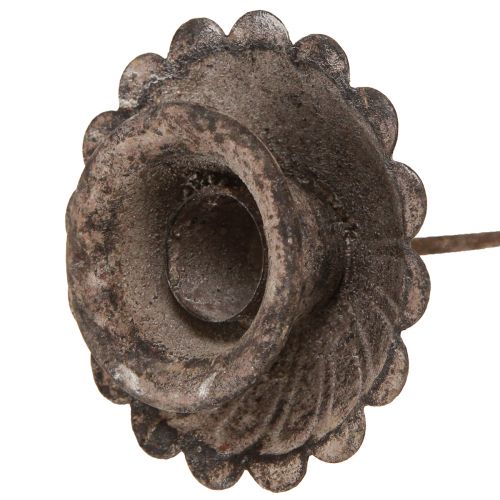 Floristik24 Bougeoir pointu vintage à insérer Ø8,5cm H11,5cm 4pcs