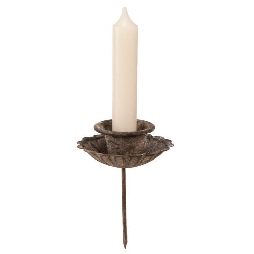 Floristik24 Bougeoir pointu vintage à insérer Ø8,5cm H11,5cm 4pcs