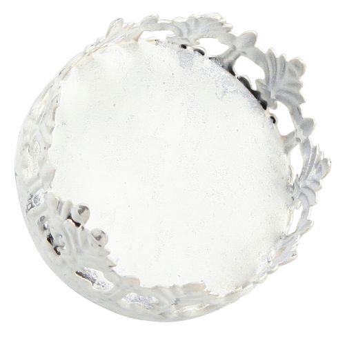 Floristik24 Photophore vintage à piquer Blanc Ø5,5cm H8cm 4pcs