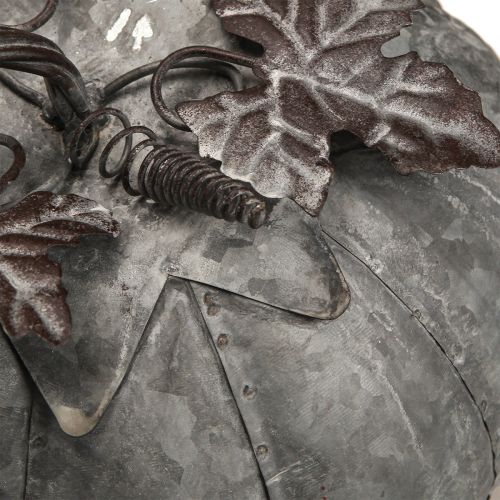 Floristik24 Décoration d'automne citrouille décorative vintage en zinc en métal Ø21cm H20cm