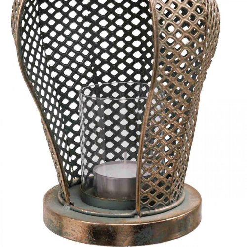 Floristik24 Lanterne Vintage Hibou Lanterne de Jardin Photophore Doré H29cm