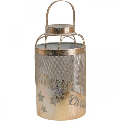 Floristik24 Bougeoir lanterne vintage Merry Christmas Ø19cm H34cm
