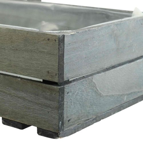 Article Boîte à fleurs vintage jardinière en bois 40×20×10cm