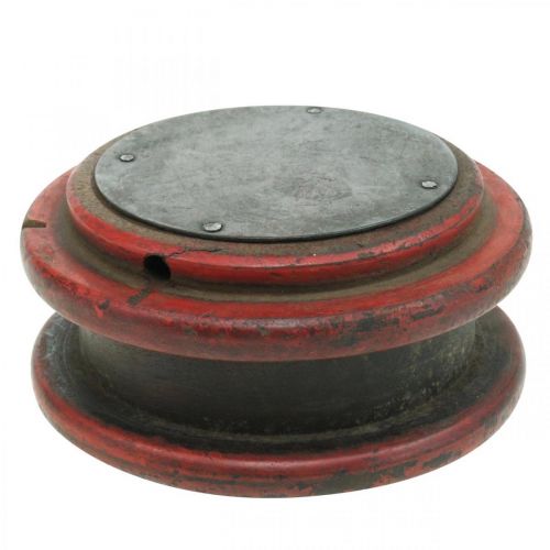 Floristik24 Déco rouleau inversé, bougeoir, décoration de table, design industriel, look vintage Ø12cm