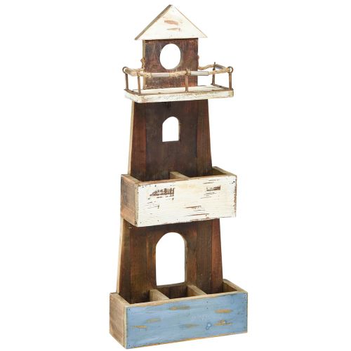 Floristik24 Etagère vintage phare décoratif maritime en bois 30×11,5×75cm