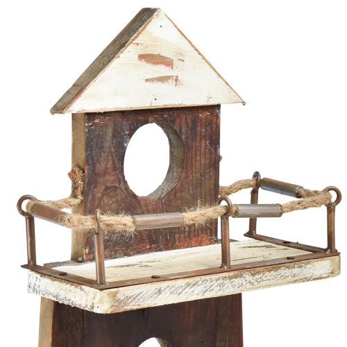 Article Etagère vintage phare décoratif maritime en bois 30×11,5×75cm