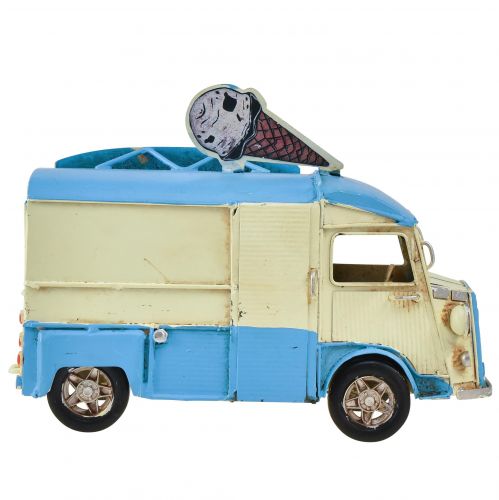 Floristik24 Décoration de table vintage camion de glaces décoration en métal 20×15×13,5cm