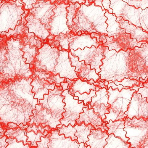 Chemin de table rouge intissé 30 cm x 25 m