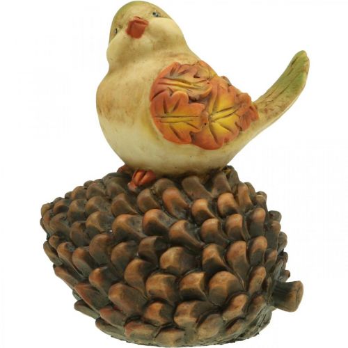 Article Décoration d&#39;automne décoration d&#39;oiseau cône figure d&#39;oiseau automne H19cm
