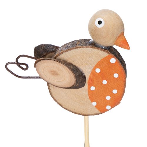 Article Tuteurs en bois en forme d'oiseaux pour une décoration créative au printemps et en été, 33 cm, lot de 16