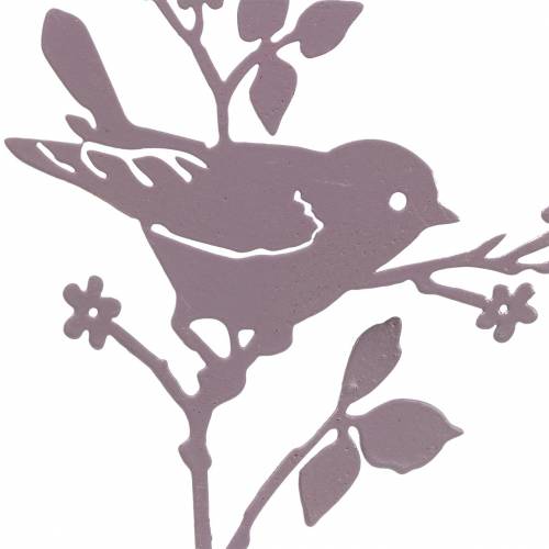 Floristik24 Oiseau avec bâton en métal assorti multicolore H12cm 10pcs