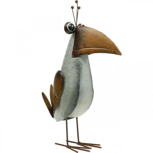 Figurine de décoration, oiseau en métal, corbeau, décoration en métal 43cm