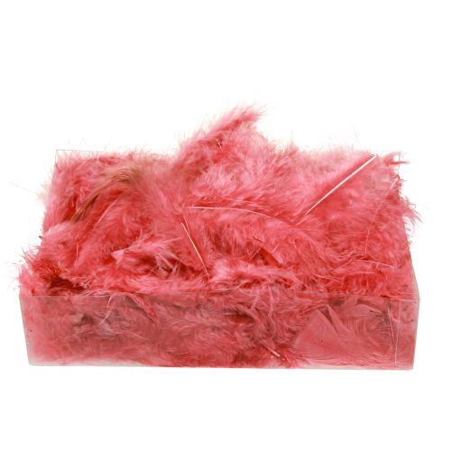 Article Plumes d'oiseaux plumes artisanales en rose printemps Pâques 20g