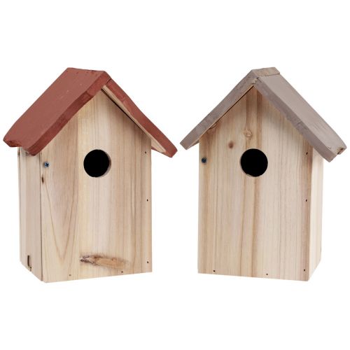 Floristik24 Nichoir nichoir en bois naturel marron/beige 23cm 1 pièce