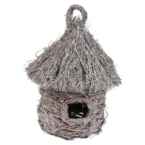 Floristik24 Cabane à oiseaux décorative bois métal cabane dans les arbres décorative Ø17cm H26cm