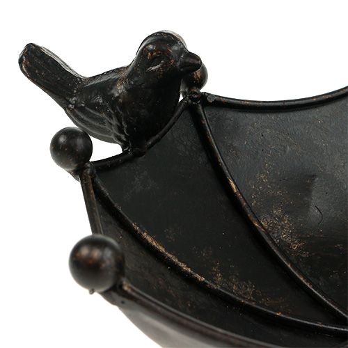 Floristik24 Mangeoire oiseaux parapluie marron foncé 41cm