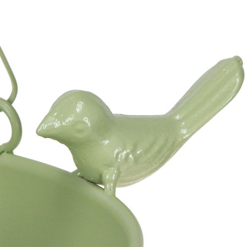 Article Mangeoire à oiseaux résistante aux intempéries avec suspension par chaîne et oiseaux décoratifs, 47 cm