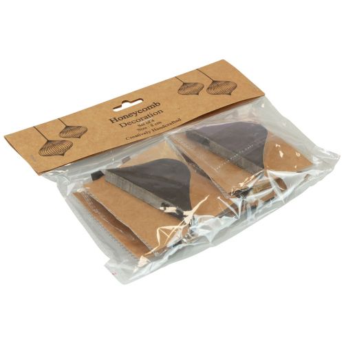 Article Boules nid d&#39;abeille boules nid d&#39;abeille oignon noir doré Ø8cm 4pcs