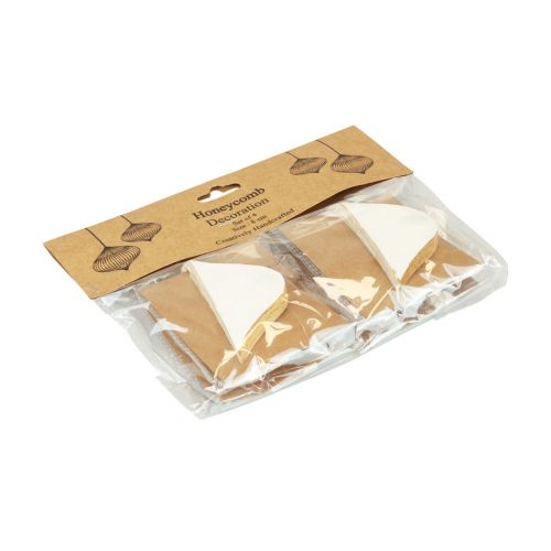 Article Boules en nid d'abeille boules en nid d'abeille oignon blanc doré Ø8cm 4 pcs
