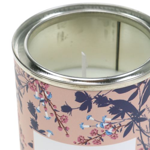 Article Bougie parfumée rose en bac à fleurs Ø6,5cm