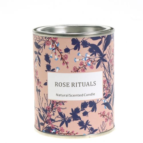 Floristik24 Bougie parfumée rose en bac à fleurs Ø6,5cm