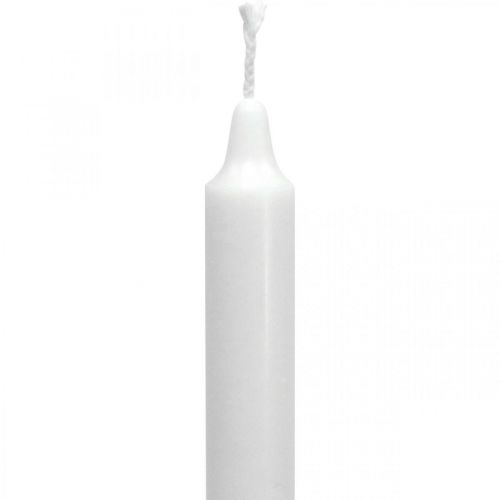 Article Bougies en cire PURE bougies en bâton blanc 250/23mm cire naturelle 4 pcs