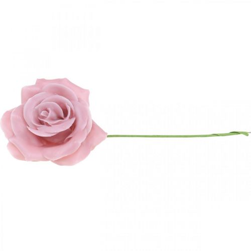 Article Roses en cire roses décoratives wax rose Ø8cm 12 pcs