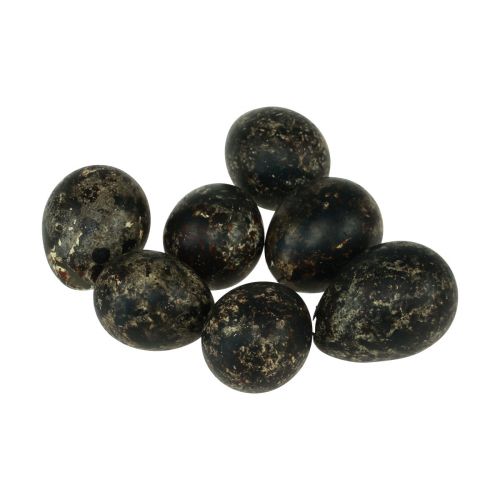Floristik24 Oeuf de caille décoration noir vide 3cm décoration printanière décoration naturelle 50 pcs