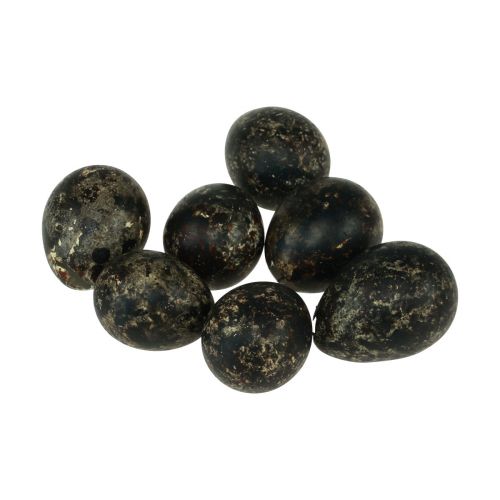 Floristik24 Oeuf de Caille Décoration Noir Vide 3cm Décoration Printemps Décoration Naturelle 50pcs